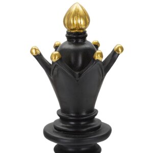 Mauro Ferretti šachová figurka Alfiere Ø 12,5x38,5 cm černá zlatá dekorace