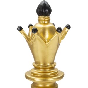 Mauro Ferretti šachová figurka Alfiere Ø 12,5x38,5 cm zlatý černý dekor
