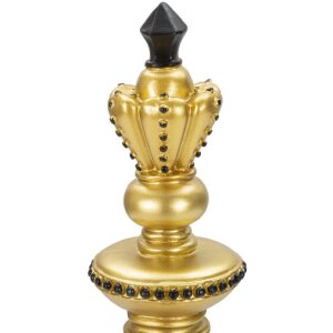 Mauro Ferretti šachová figurka král Ø 11x32,5 cm zlatý černý dekor
