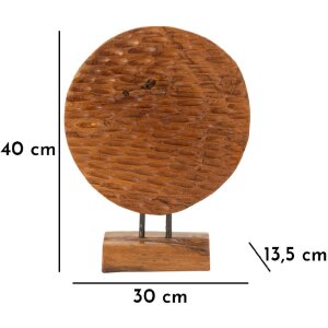 Mauro Ferretti soška Mince 30x1,5x40 cm teaková hnědá