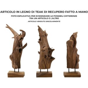 Mauro Ferretti socha Akar 23x27x64 cm teaková hnědá