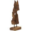 Mauro Ferretti Akar socha teaková hnědá 18x13x55 cm