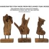 Mauro Ferretti Akar socha teaková hnědá 20x11x34 cm