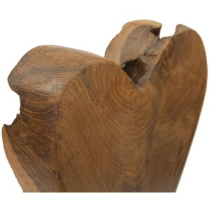 Mauro Ferretti socha srdce teak 15x10x35 cm hnědá