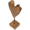 Mauro Ferretti socha srdce teak 15x10x35 cm hnědá