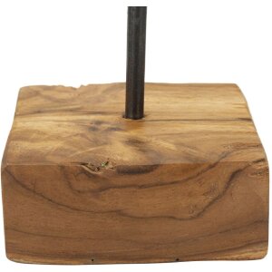 Mauro Ferretti socha srdce teak 10x10x25 cm hnědá