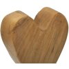 Mauro Ferretti socha srdce teak 10x10x25 cm hnědá