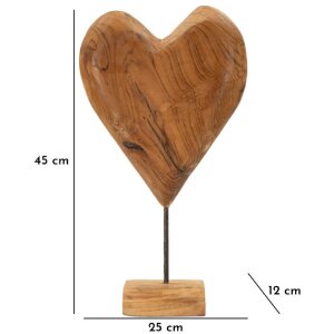 Mauro Ferretti socha Dobu teak 25x12x45 cm hnědá
