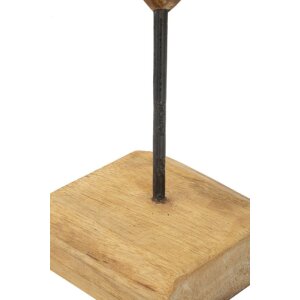 Mauro Ferretti socha Dobu teak 25x12x45 cm hnědá
