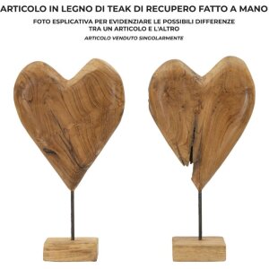 Mauro Ferretti socha Dobu teak 25x12x45 cm hnědá