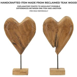 Mauro Ferretti socha Dobu teak 25x12x45 cm hnědá