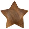 Mauro Ferretti dekorativní hvězda teak Ø19x5 cm hnědá