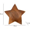 Mauro Ferretti dekorativní hvězda teak Ø19x5 cm hnědá