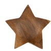 Mauro Ferretti dekorativní hvězda teak Ø19x5 cm hnědá