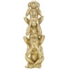 Mauro Ferretti dekorativní figurka opice věž Ø10,5x30 cm lesklá zlatá