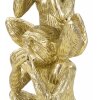 Mauro Ferretti dekorativní figurka opice věž Ø10,5x30 cm lesklá zlatá