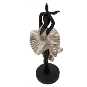 Mauro Ferretti figurka tanečnice 17x14x43 cm černá stříbrná