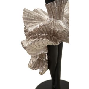 Mauro Ferretti figurka tanečnice 17x14x43 cm černá stříbrná