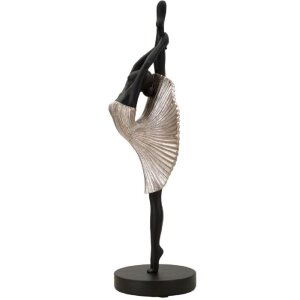Mauro Ferretti figurka tanečnice 14x14x42,5 cm černá stříbrná