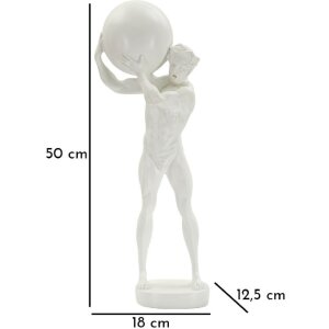 Mauro Ferretti socha Atlas 18x12,5x50 bílá