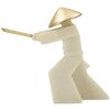 Dekorativní figurka Mauro Ferretti Samurai Toku Quarzy 34x12x30 cm bílé zlato