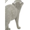 Dekorativní figurka Mauro Ferretti Kočka Sparky 17,5x9x26 cm stříbrná
