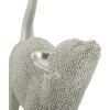 Dekorativní figurka Mauro Ferretti Kočka Sparky 17,5x9x26 cm stříbrná