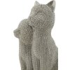 Mauro Ferretti dekorativní figurka páru koček Sparky 13x10x21 cm stříbrná