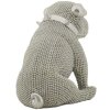 Mauro Ferretti Dekorativní figurka buldočka Sparky 17x11x14 cm stříbrná