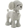 Mauro Ferretti dekorativní figurka pes pudl Sparky 15x9,5x15 cm stříbrná