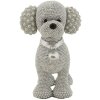 Mauro Ferretti dekorativní figurka pes pudl Sparky 15x9,5x15 cm stříbrná