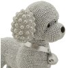 Mauro Ferretti dekorativní figurka pes pudl Sparky 15x9,5x15 cm stříbrná