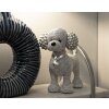 Mauro Ferretti dekorativní figurka pes pudl Sparky 15x9,5x15 cm stříbrná