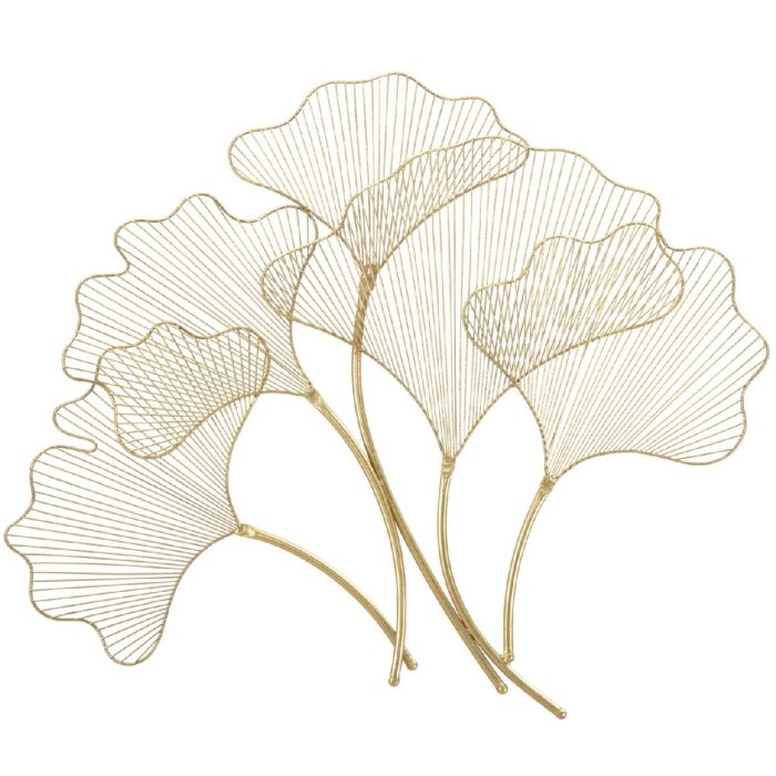 Mauro Ferretti nástěnný panel Glam leaf 79x5x68 cm zlatý