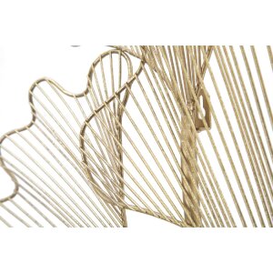 Mauro Ferretti nástěnný panel Glam leaf 79x5x68 cm zlatý