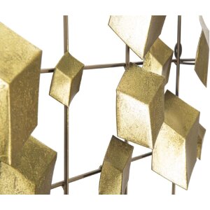 Mauro Ferretti nástěnný panel Abstract 90,5x3,5x50 cm zlatá barva