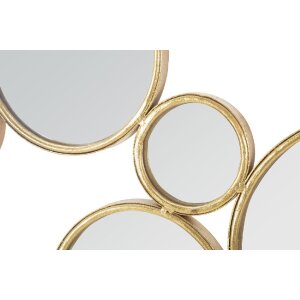 Mauro Ferretti nástěnný panel se zrcadly 100x2,3x51,5 cm zlaté barvy