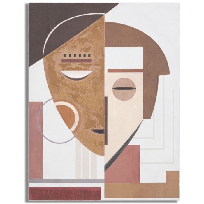 Mauro Ferretti nástěnná malba Etnická tvář 60x2,7x80 cm vícebarevná