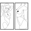 Mauro Ferretti nástěnný panel Body Simply Set 2-dílný 50x1x100 cm černý