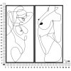 Mauro Ferretti nástěnný panel Body Simply Set 2-dílný 50x1x100 cm černý