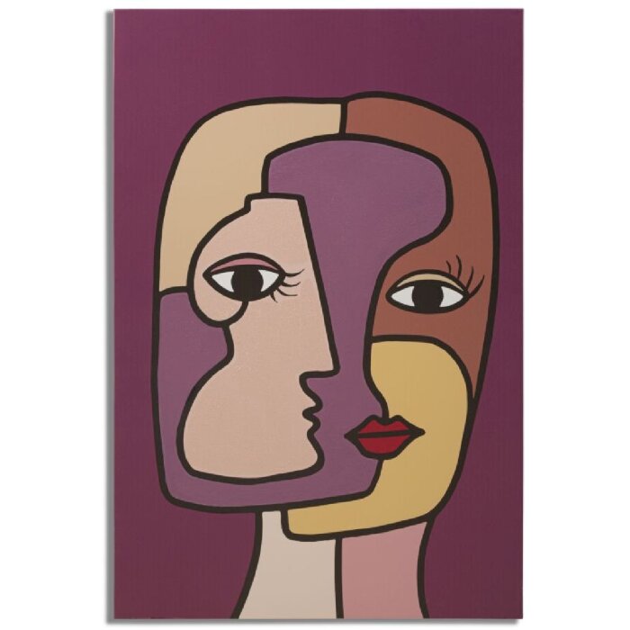Mauro Ferretti nástěnná malba Face 60x3x90 cm vícebarevná