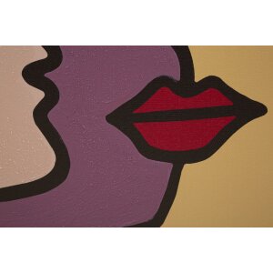 Mauro Ferretti nástěnná malba Face 60x3x90 cm vícebarevná