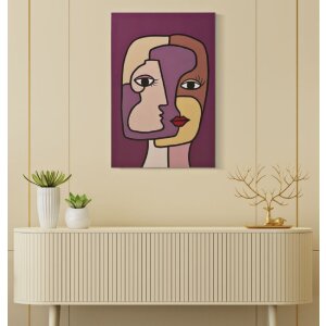 Mauro Ferretti nástěnná malba Face 60x3x90 cm vícebarevná