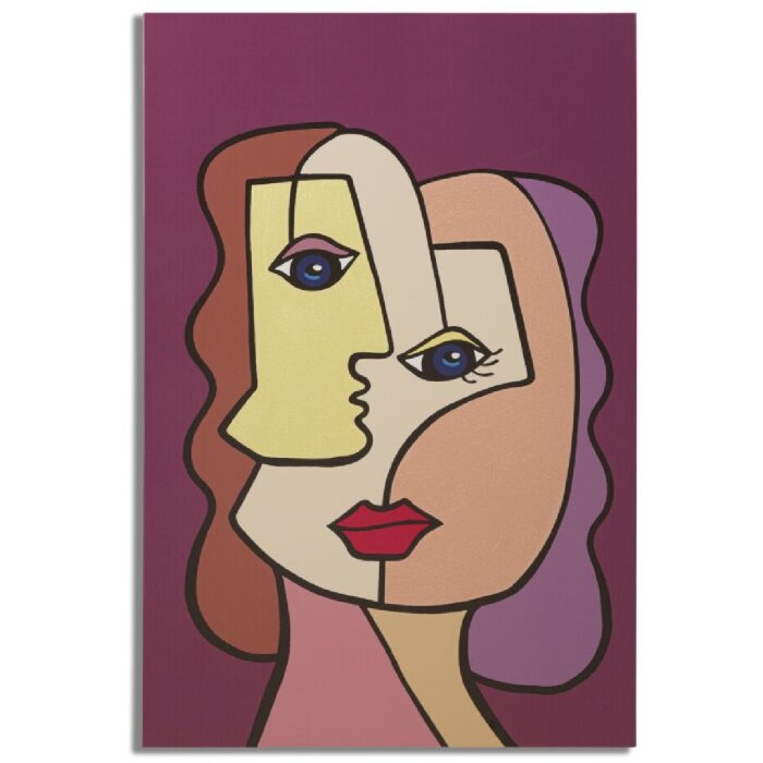 Mauro Ferretti nástěnná malba Face 60x3x90 cm vícebarevná