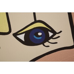 Mauro Ferretti nástěnná malba Face 60x3x90 cm vícebarevná