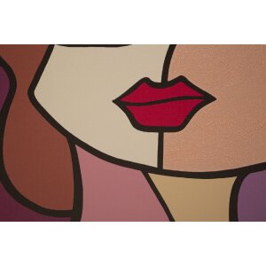 Mauro Ferretti nástěnná malba Face 60x3x90 cm vícebarevná