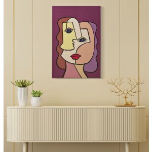 Mauro Ferretti nástěnná malba Face 60x3x90 cm vícebarevná