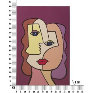 Mauro Ferretti nástěnná malba Face 60x3x90 cm vícebarevná