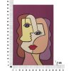 Mauro Ferretti nástěnná malba Face 60x3x90 cm vícebarevná