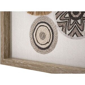 Mauro Ferretti nástěnná malba Marcy 70x2,8x35 cm krémově hnědá